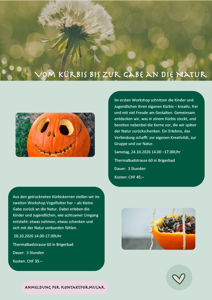 Aktueller Workshop Flyer